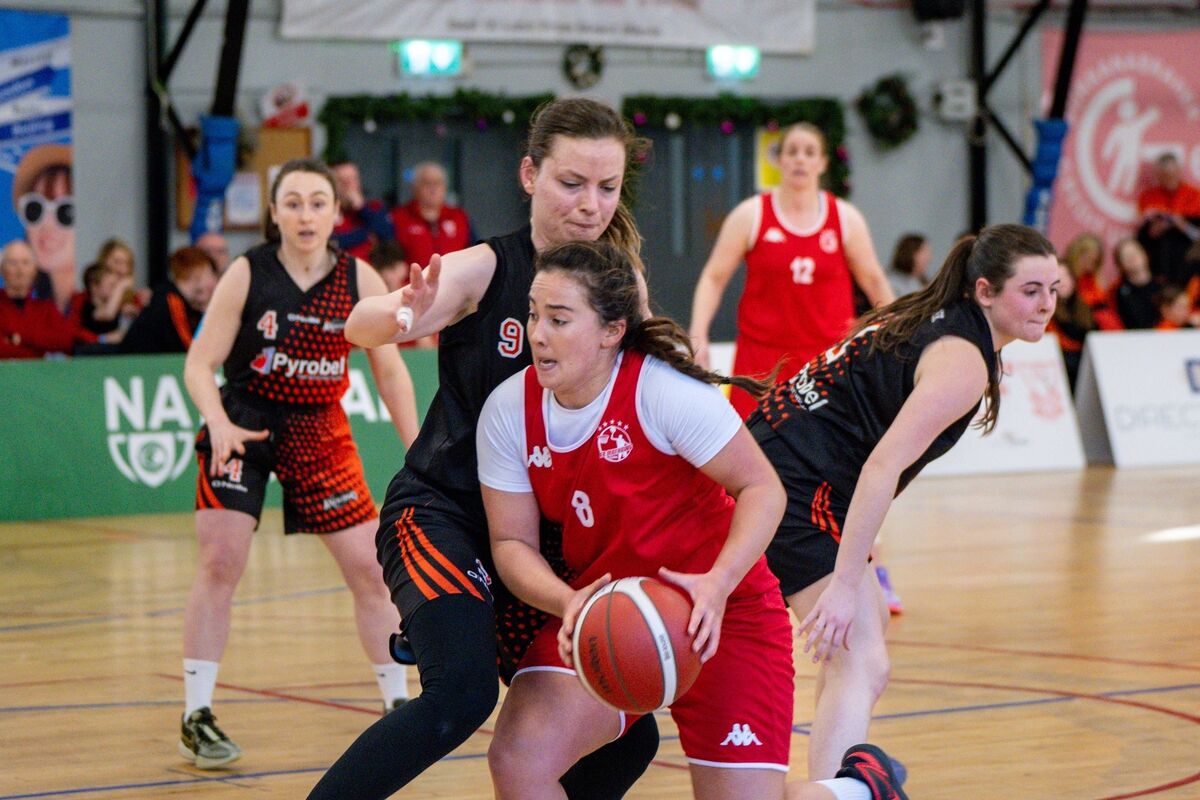 Fr Mathew’s Amy Corkery in action against Killester during the NICC National Cup clash at the Parochial Hall. Picture Chani Anderson Fr Mathew’s Amy Corkery in action against Killester during the NICC National Cup clash at the Parochial Hall. Picture Chani Anderson