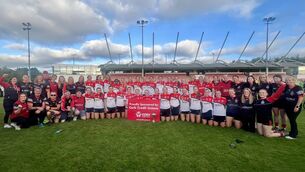 <p>Inch Rovers celebrate winning the 2026 Cork Credit Unions Cork LGFA Intermediate county final at MTU Cork.</p>