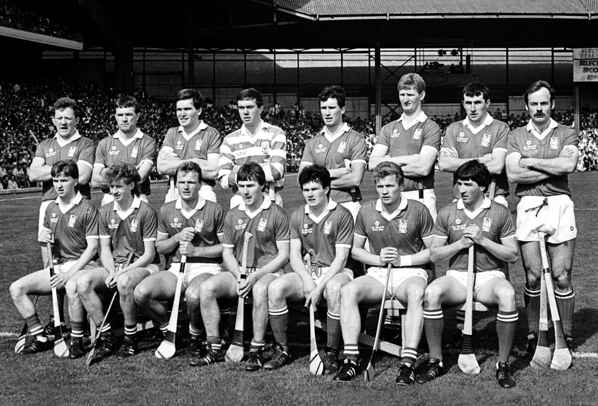 The Cork team who beat Galway in the All-Ireland senior hurling final at Croke Park. Johnny Crowley is extreme left, back row. The Cork team who beat Galway in the All-Ireland senior hurling final at Croke Park. Johnny Crowley is extreme left, back row.