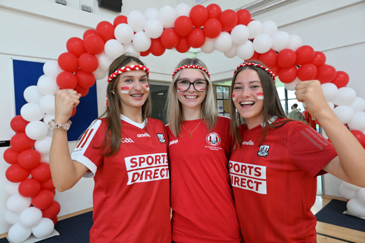 Students Leah McCarthy, Kara Fitzgerald, and Anna Verdonschot enjoying the celebrations. Students Leah McCarthy, Kara Fitzgerald, and Anna Verdonschot enjoying the celebrations.