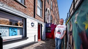<p>John Dwyer outside his independent record store, Bunker Vinyl, which has now closed. Picture: Chani Anderson.</p> <p>John Dwyer outside his independent record store, Bunker Vinyl, which has now closed. Picture: Chani Anderson.</p>