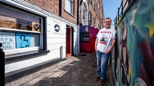 <p>John Dwyer outside his independent record store, Bunker Vinyl, which has now closed. Picture: Chani Anderson.</p> <p>John Dwyer outside his independent record store, Bunker Vinyl, which has now closed. Picture: Chani Anderson.</p>