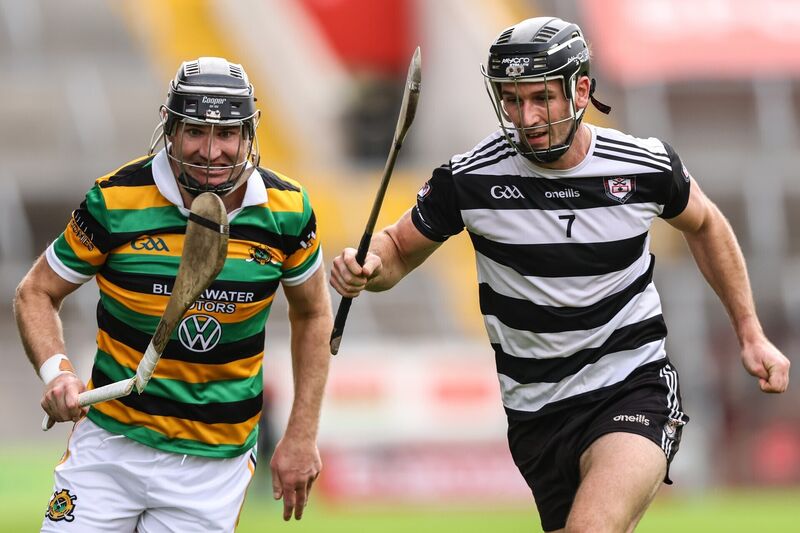 Glen Rovers' Dean Brosnan plays with a broken hurley against Seán O'Sullivan of Midleton. Picture: Ben Brady/INPHO Glen Rovers' Dean Brosnan plays with a broken hurley against Seán O'Sullivan of Midleton. Picture: Ben Brady/INPHO