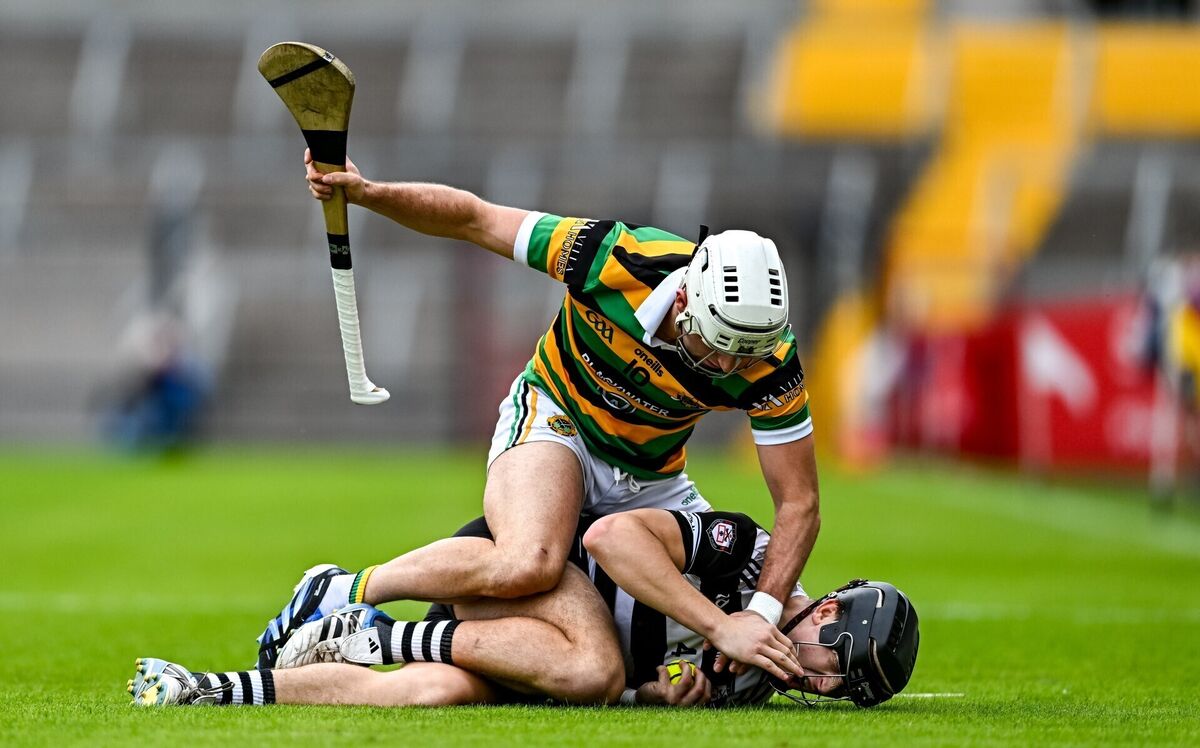 Tadhg O'Leary-Hayes of Midleton battling Lee Quilligan of Glen Rovers. Picture: Tyler Miller/Sportsfile Tadhg O'Leary-Hayes of Midleton battling Lee Quilligan of Glen Rovers. Picture: Tyler Miller/Sportsfile