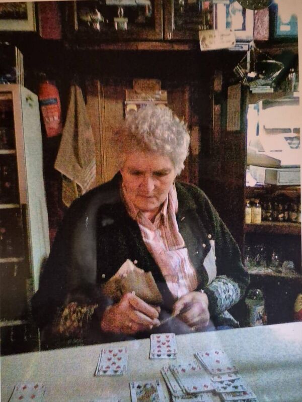 The much-missed Peig Murphy playing cards. She became "the mother of the village" in Kilnamartyra when she ran the pub The much-missed Peig Murphy playing cards. She became "the mother of the village" in Kilnamartyra when she ran the pub