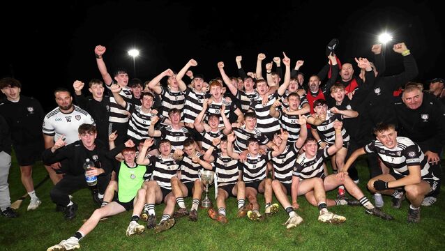 <p>The Midleton team celebrate following their extra-time win over Blackrock in Monday's Cork ETB Rebel Óg U18 Premier 1 HC final replay in Dungourney. Picture: Jim Coughlan</p> <p>The Midleton team celebrate following their extra-time win over Blackrock in Monday's Cork ETB Rebel Óg U18 Premier 1 HC final replay in Dungourney. Picture: Jim Coughlan</p>