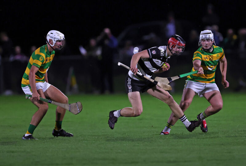 Blackrock pair Kevin Long and Conor O'Neill in action against Midleton's Alex Molumby. Picture: Jim Coughlan Blackrock pair Kevin Long and Conor O'Neill in action against Midleton's Alex Molumby. Picture: Jim Coughlan