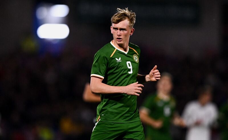 Michael Noonan of Republic of Ireland during the UEFA European U21 Championship qualifier match between the Republic of Ireland and England at Turner's Cross Stadium in Cork. Photo by Ben McShane/Sportsfile Michael Noonan of Republic of Ireland during the UEFA European U21 Championship qualifier match between the Republic of Ireland and England at Turner's Cross Stadium in Cork. Photo by Ben McShane/Sportsfile