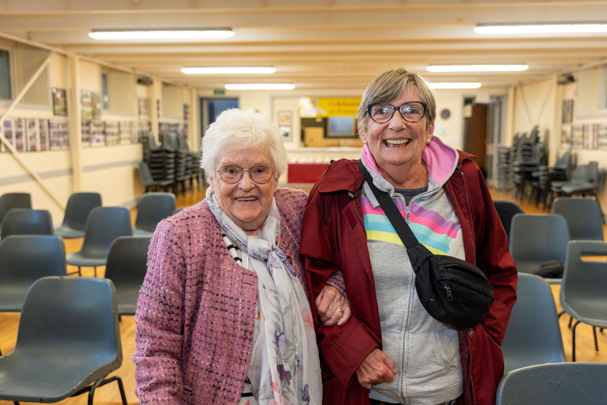 Blarney Street ladies Anne Caulfield and Sheila Chambers at the launch of the film 'A Tribute to Stephen Moylan'. Picture: Noel Sweeney