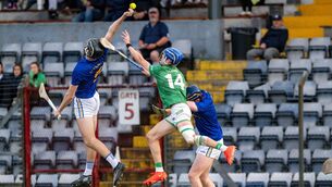 <p>Killeagh’s Ben Geary and St Finbarr's Liam O’Regan contest for the ball during their Cork ETB Premier 2 MHC final clash at Páirc Uí Rinn. Thre replay takes place tonight at Carrigtwohill. Picture: Chani Anderson</p> <p>Killeagh’s Ben Geary and St Finbarr's Liam O’Regan contest for the ball during their Cork ETB Premier 2 MHC final clash at Páirc Uí Rinn. Thre replay takes place tonight at Carrigtwohill. Picture: Chani Anderson</p>