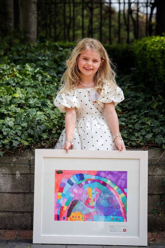 Esme Murphy, from Our Lady of Lourdes National School with her work entitled ‘My Favourite Things!’