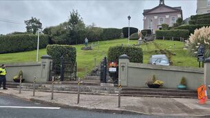 <p>The scene at St Joseph's Church in Glanmire on Thursday. Picture: Sean O'Riordan</p>