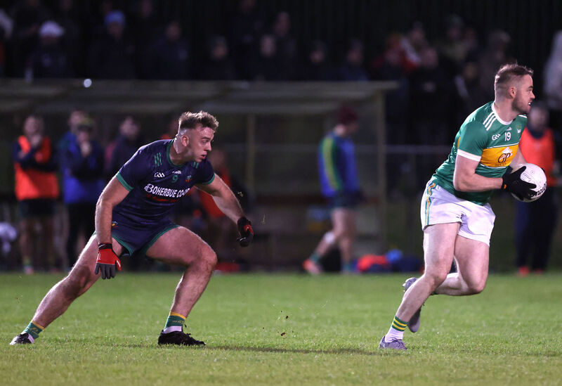 Daniel Cahalane of Kilmurry moves away from Pa Daly of Boherbue. Picture: Jim Coughlan Daniel Cahalane of Kilmurry moves away from Pa Daly of Boherbue. Picture: Jim Coughlan