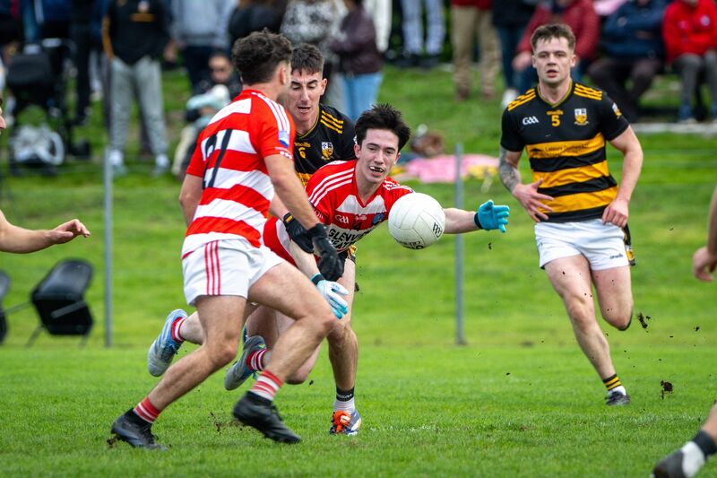 Adrigole’s Gerard O’Shea stretches to make a catch. Picture: Chani Anderson Adrigole’s Gerard O’Shea stretches to make a catch. Picture: Chani Anderson