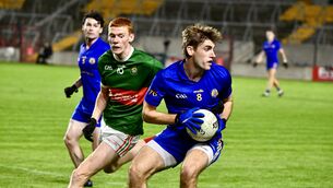 <p> Midfielder Ian Maguire with possession for St Finbarr's against Clonakilty. Picture: Larry Cummins</p>