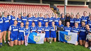 <p>The Ballinhassig team that won the SE Systems Cork Camogie Premier Intermediate championship at MTU on Saturday. </p>