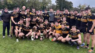<p>Castlemagner retained their Duhallow JAFC title following victory over Ballydesmond. Picture John Tarrant</p> <p>Castlemagner retained their Duhallow JAFC title following victory over Ballydesmond. Picture John Tarrant</p>