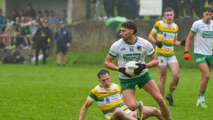 <p>Kanturk captain Paul Walsh takes possession against Carbery Rangers. Picture: Noel Sweeney</p> <p>Kanturk captain Paul Walsh takes possession against Carbery Rangers. Picture: Noel Sweeney</p>
