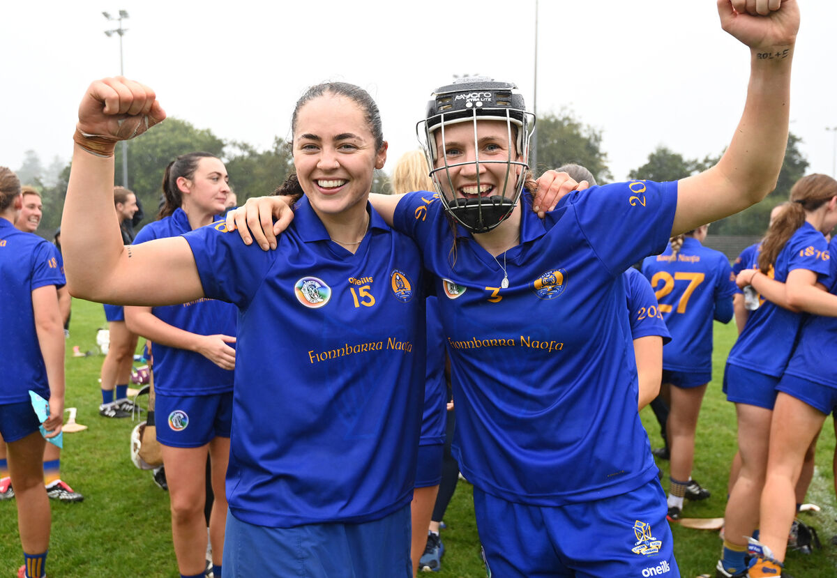 St Finbarr's Sorcha McCartan and Aisling Egan celebrate. Picture: Eddie O'Hare