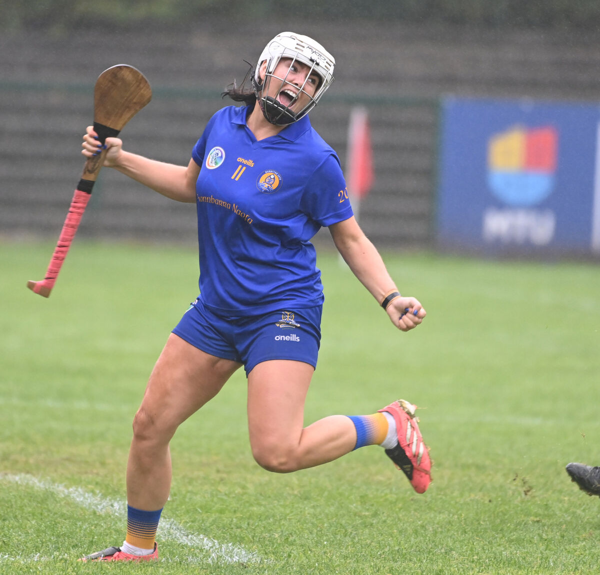 St Finbarr's Ella Wiggington-Barrett celebrates her goal against Blackrock. Picture: Eddie O'Hare