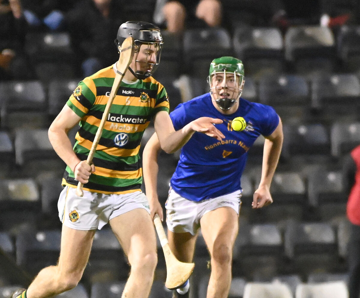 Glen Rovers' Eoin Downey on the ball from St Finbarr's Ben Cunningham during the Seandún PharmaCare U21 final at Páirc Uí Rinn two years ago. Picture: Eddie O'Hare Glen Rovers' Eoin Downey on the ball from St Finbarr's Ben Cunningham during the Seandún PharmaCare U21 final at Páirc Uí Rinn two years ago. Picture: Eddie O'Hare
