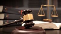 Judge gavel and scale in court. Legal concept
