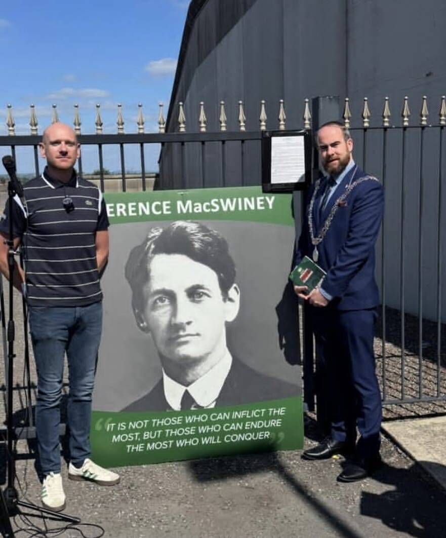 Eolan Ryng with Deputy Mayor Gary O'Brien at a heritage week talk on the old Cork Prison in the Glen. Eolan Ryng with Deputy Mayor Gary O'Brien at a heritage week talk on the old Cork Prison in the Glen.