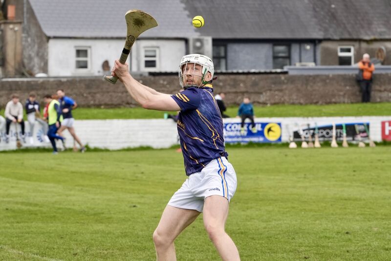 Barrs goalie Shane Hurley drives the sliotar out field. Picture: Noel Sweeney Barrs goalie Shane Hurley drives the sliotar out field. Picture: Noel Sweeney