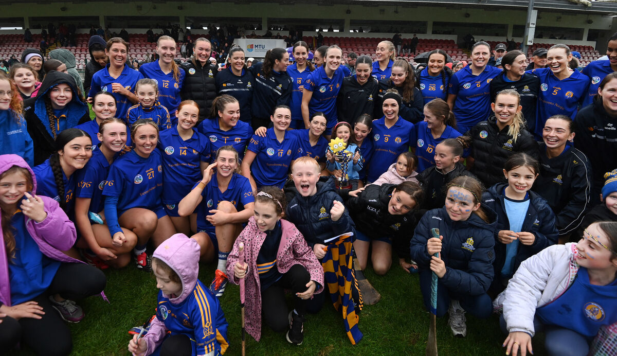 St Finbarr's captain Stephanie Punch and players celebrate after winning the SE Systems Cork senior camogie championship final at MTU. Picture: Eddie O'Hare St Finbarr's captain Stephanie Punch and players celebrate after winning the SE Systems Cork senior camogie championship final at MTU. Picture: Eddie O'Hare