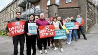 Supportive 'honks' from motorists as striking staff bring public services to a halt