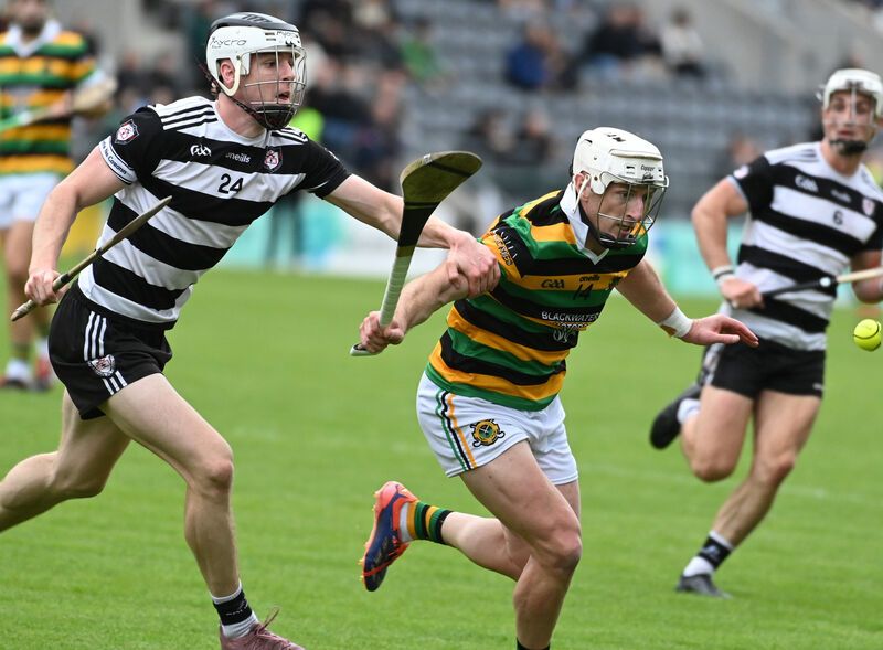 Glen Rovers' Patrick Horgan and Midleton's Evan McGrath in a race for the ball. Picture: Eddie O'Hare Glen Rovers' Patrick Horgan and Midleton's Evan McGrath in a race for the ball. Picture: Eddie O'Hare