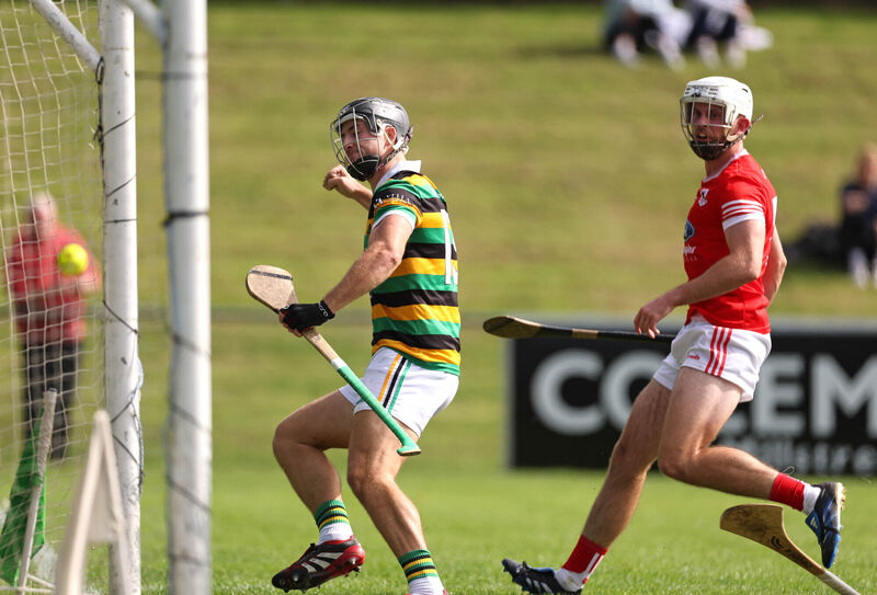 Simon Kennefick of Glen Rovers celebrates his goal against Charleville. Picture: Jim Coughlan Simon Kennefick of Glen Rovers celebrates his goal against Charleville. Picture: Jim Coughlan