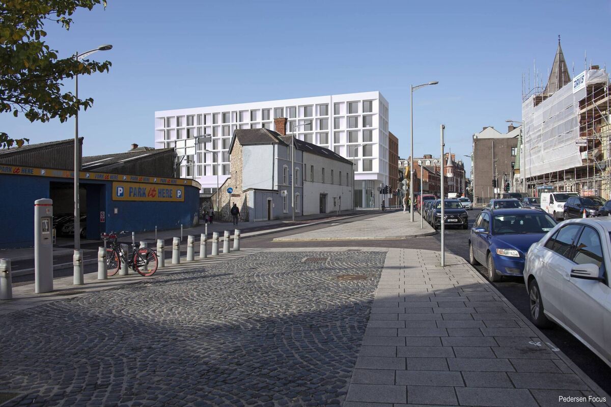 The entrance to the hotel will be double height at the junction of Brian Boru Street, Lower Glanmire Road, MacCurtain Street and Summerhill. 