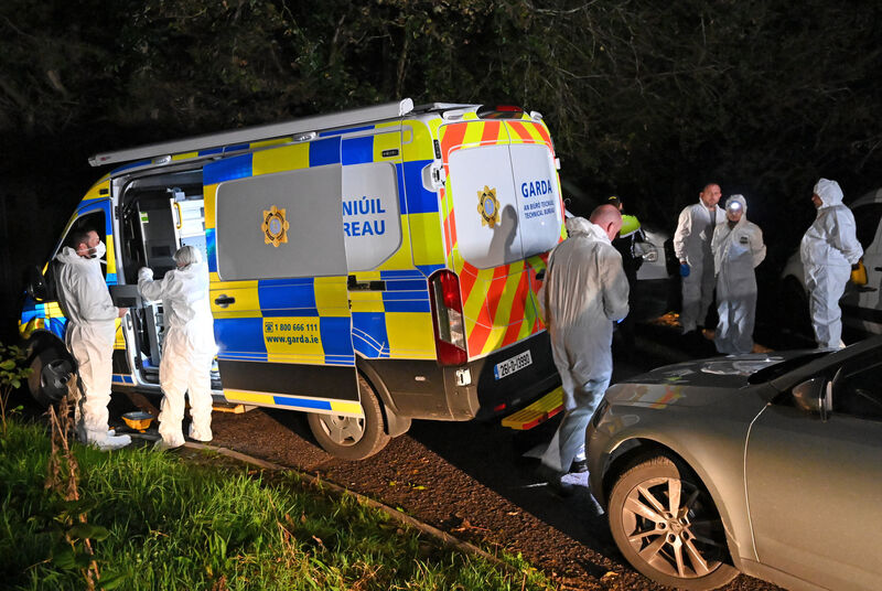 Garda forensics teams at the scene. Picture: Eddie O'Hare Garda forensics teams at the scene. Picture: Eddie O'Hare