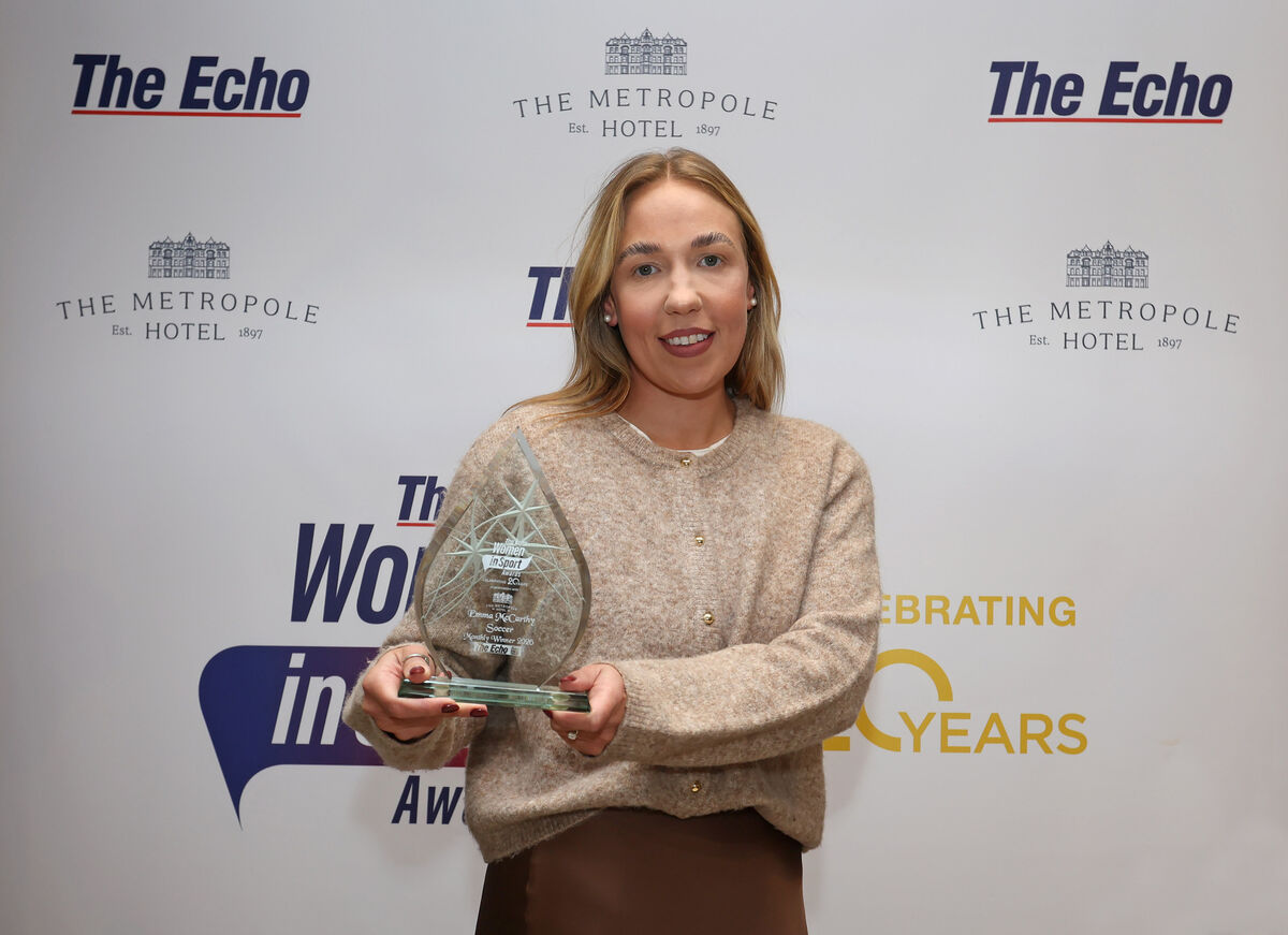 Emma McCarthy, EWIS September 2026 award winner. Picture: Jim Coughlan. Emma McCarthy, EWIS September 2026 award winner. Picture: Jim Coughlan.