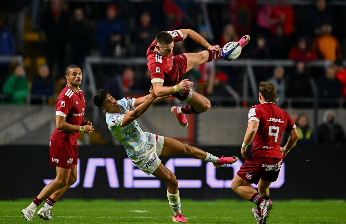 Ben O'Connor is tackled by Arthur Roche. Picture: Shauna Clinton/Sportsfile