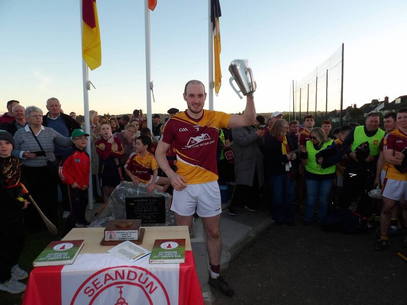 Whitechurch winning captain Killian Ryan 
