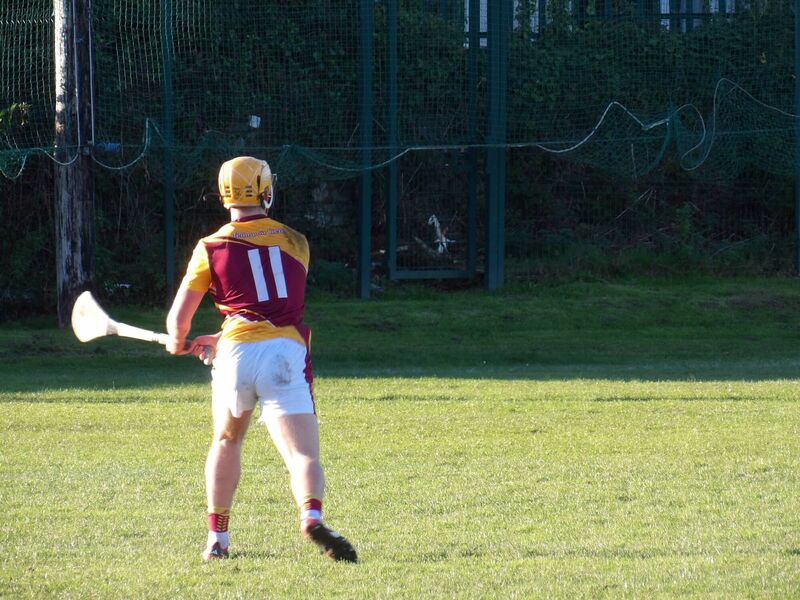 Jamie Hegarty pointing a free for Whitechurch 