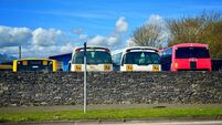 Bus Eireann bus and school bus depot Skibbereen County Cork Ireland