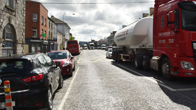 <p>More than 18,000 vehicles pass through Charleville every day, many of them heavy-goods. File picture: Eddie O'Hare</p>