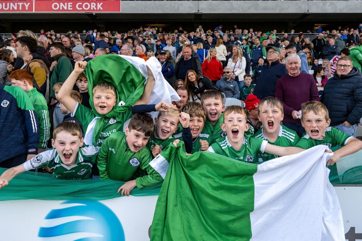 Ballincollig supporters celebrate. Picture: Chani Anderson Ballincollig supporters celebrate. Picture: Chani Anderson