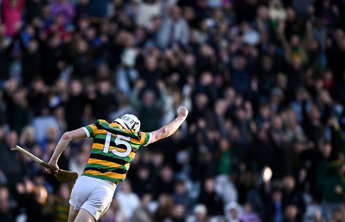 Eoin O’Leary of Glen Rovers celebrates after scoring his side's second goal during the Cork County Premier Senior Club Hurling Championship final match between Glen Rovers and St Finbarr's at SuperValu Páirc Uí Chaoimh in Cork. Photo by Seb Daly/Sportsfile Eoin O’Leary of Glen Rovers celebrates after scoring his side's second goal during the Cork County Premier Senior Club Hurling Championship final match between Glen Rovers and St Finbarr's at SuperValu Páirc Uí Chaoimh in Cork. Photo by Seb Daly/Sportsfile