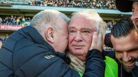 Tomás Mulcahy celebrates after the match 18/10/2026