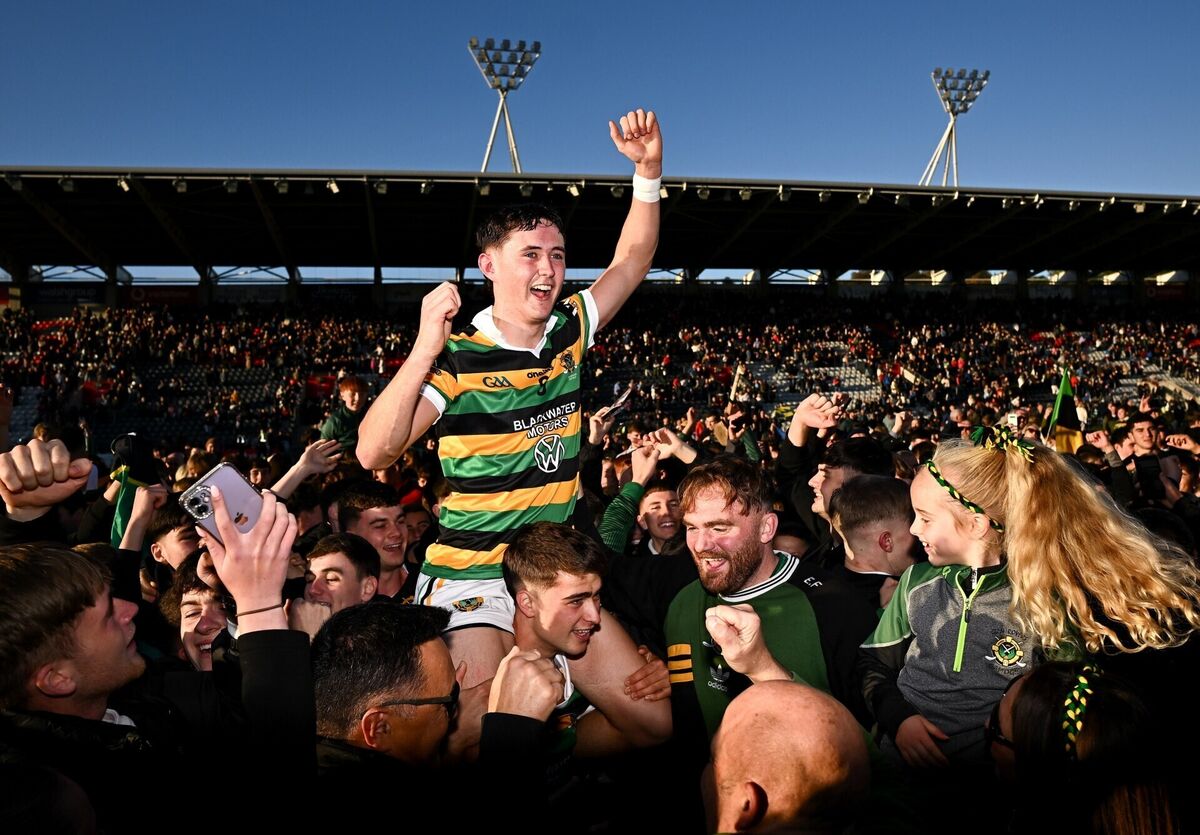 Conor McCarthy of Glen Rovers celebrates with supporters. Picture: Seb Daly/Sportsfile Conor McCarthy of Glen Rovers celebrates with supporters. Picture: Seb Daly/Sportsfile