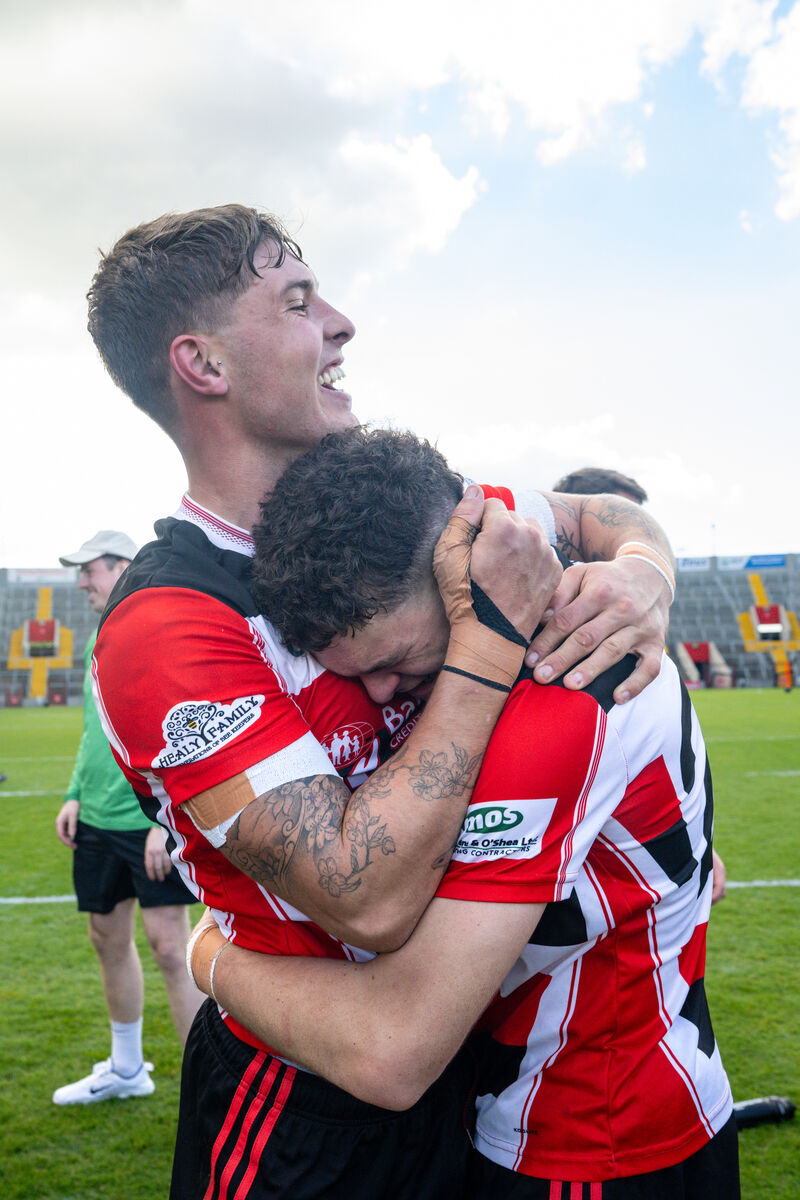 Joy for James Dwyer and Darragh O'Mahony. Joy for James Dwyer and Darragh O'Mahony.