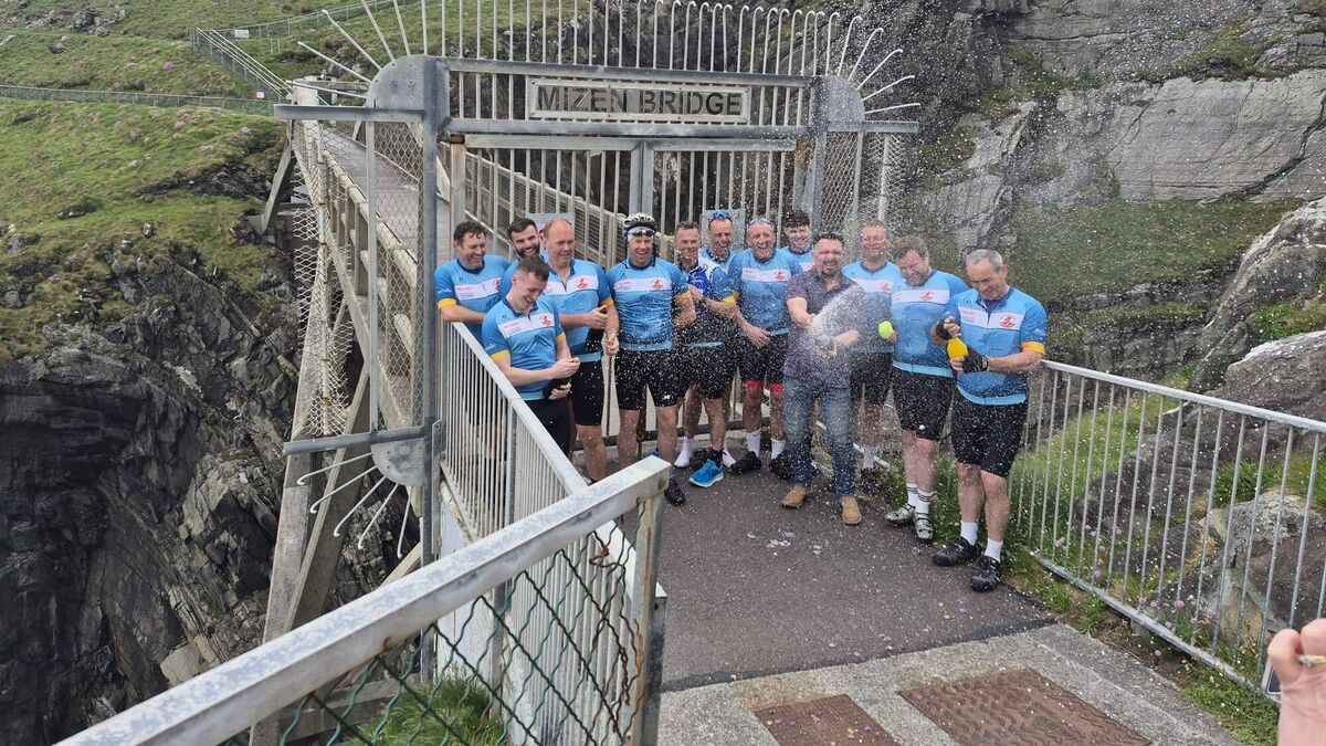 Residents from Cork village take on mammoth cycling challenge in aid of two charities 