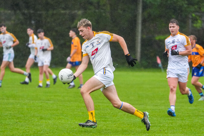 Aidan O’Driscoll of Hamilton High School drives forward. Picture: Noel Sweeney Aidan O’Driscoll of Hamilton High School drives forward. Picture: Noel Sweeney