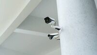 Face recognition camera installed on a column.