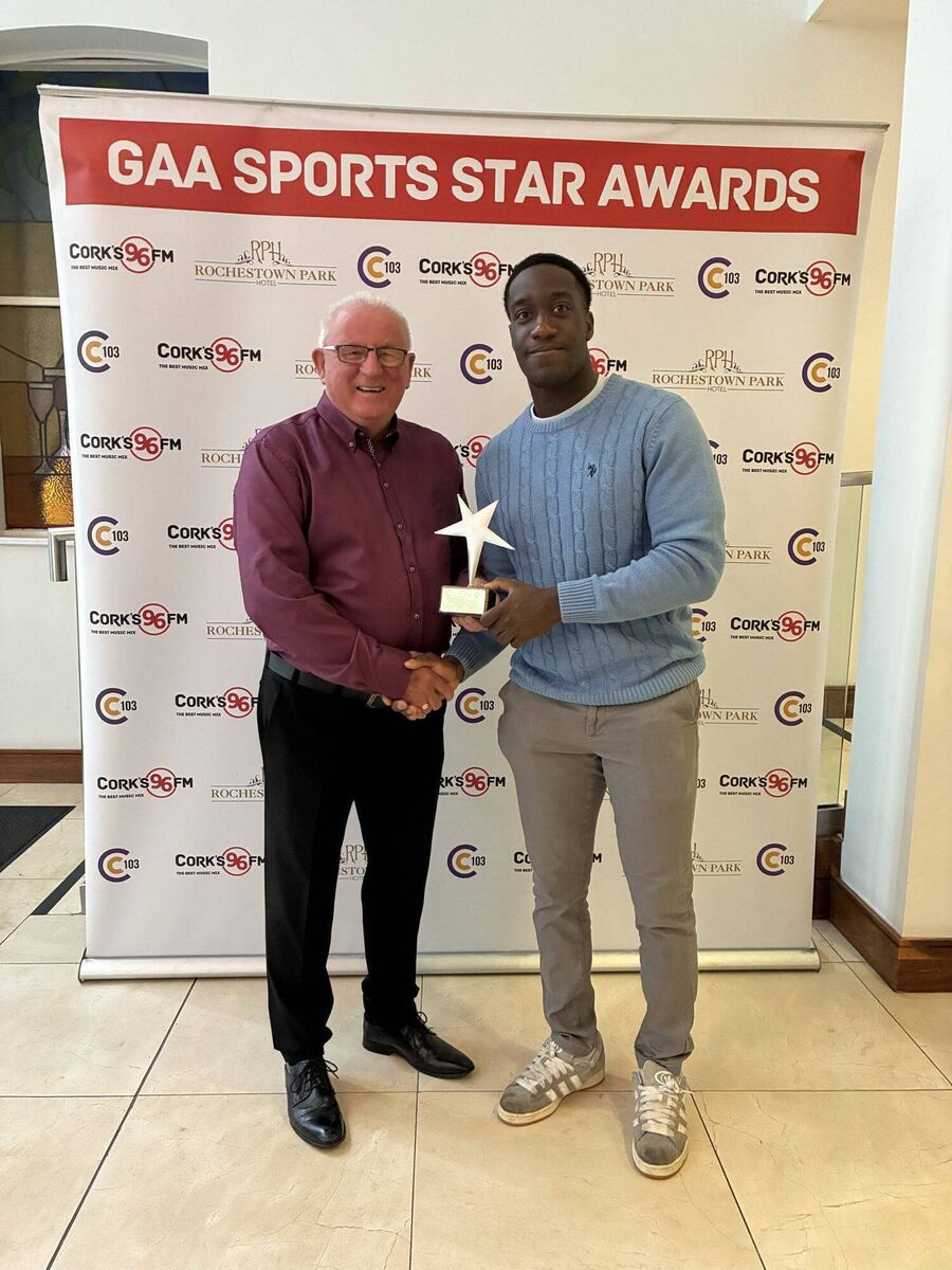 96FM/C103 Sports Star Award winner for September, Justin Oke, with Finbarr McCarthy. Picture: Tony O'Connell 96FM/C103 Sports Star Award winner for September, Justin Oke, with Finbarr McCarthy. Picture: Tony O'Connell