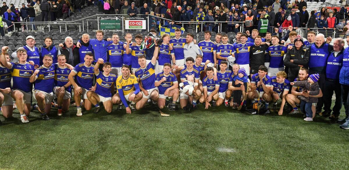  Kilshannig celebrating their victory over St Catherine's. Picture: David Keane